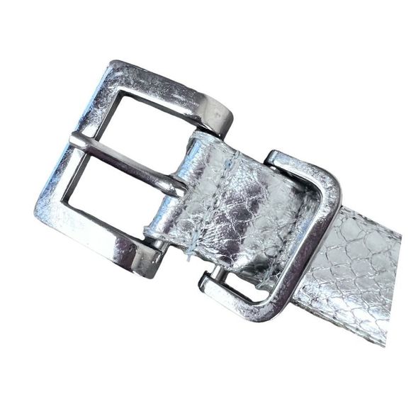 Nordstrom Silver Snakeskin Belt main image 9